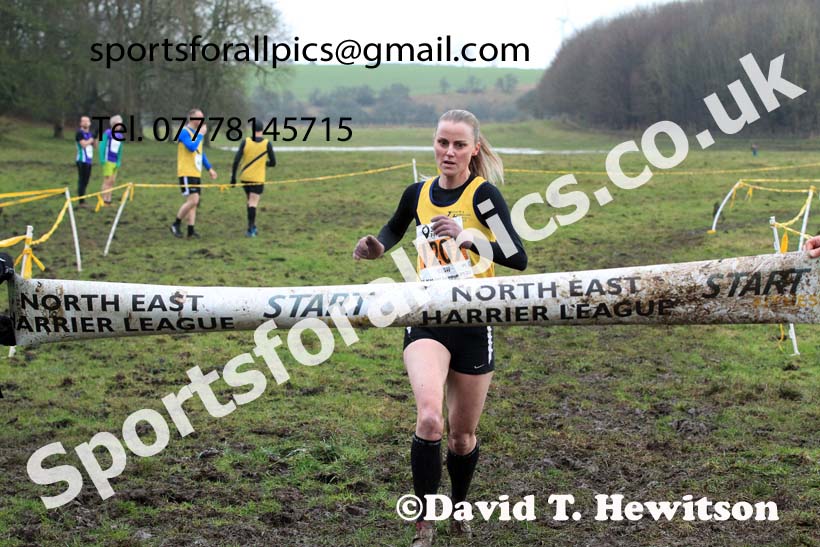 Senior womens 2022 North Eastern Harrier League, Thornley Farm, Peterlee, County Durham. Photo: David T. Hewitson/Sports for All Pics